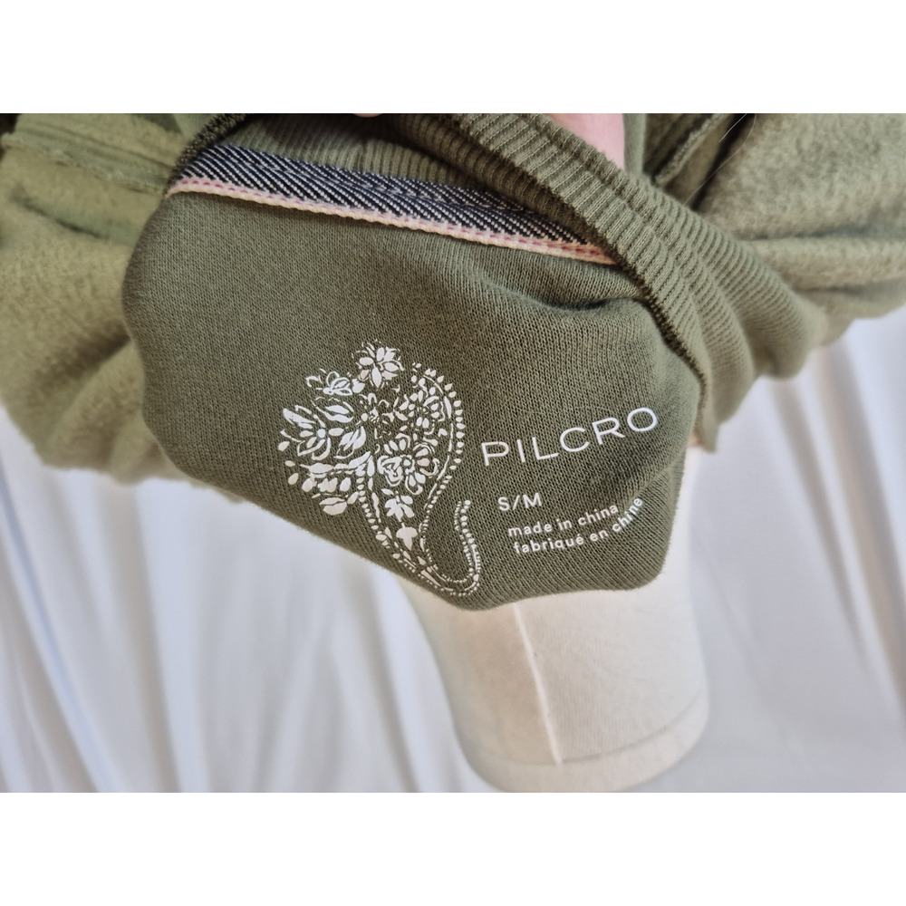 Anthropologie Pilcro Aubrey Draped Cardigan Oversized Green Fleece Small - Picture 13 of 13